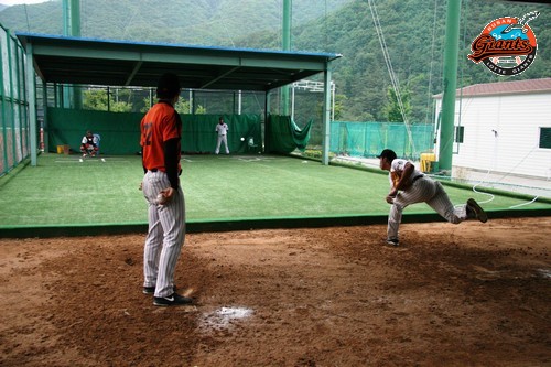 5월 31일 상동구장 스케치 (불펜 피칭)